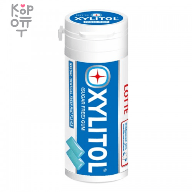 Резинка жевательная с освежающей мятой Xylitol Fresh Mint Lotte, 29гр. &mdash; Корейские товары для всей семьи(КорОпт)
