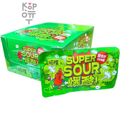 Кислая карамель Super Sour Candy - Кислый фрукт со вкусом Колы