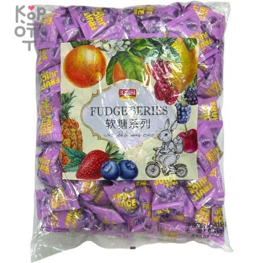 Мармелад Fudge со вкусом Черники, 2,5кг &mdash; Корейские товары для всей семьи(КорОпт)