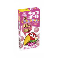 Morinaga Chocoball Strawberry -  Шоколадные шарики со вкусом клубники 25гр.