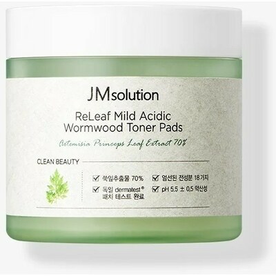 JMsolution Releaf Mild Acidic Wormwood Toner Pads - Пэды для чувствительной кожи с экстрактом полыни 70шт./140мл.