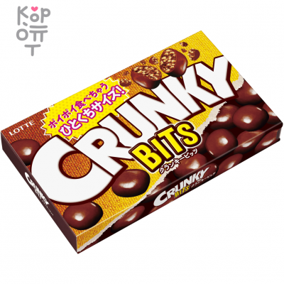 LOTTE Crunky Bits - Шоколад Кранки хрустящий "Капризные биты", 63гр.