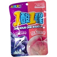 Кислая карамель On Sour One Wake Up Candy - Два вкуса кислый, второй леденящий - Кола и Лимон