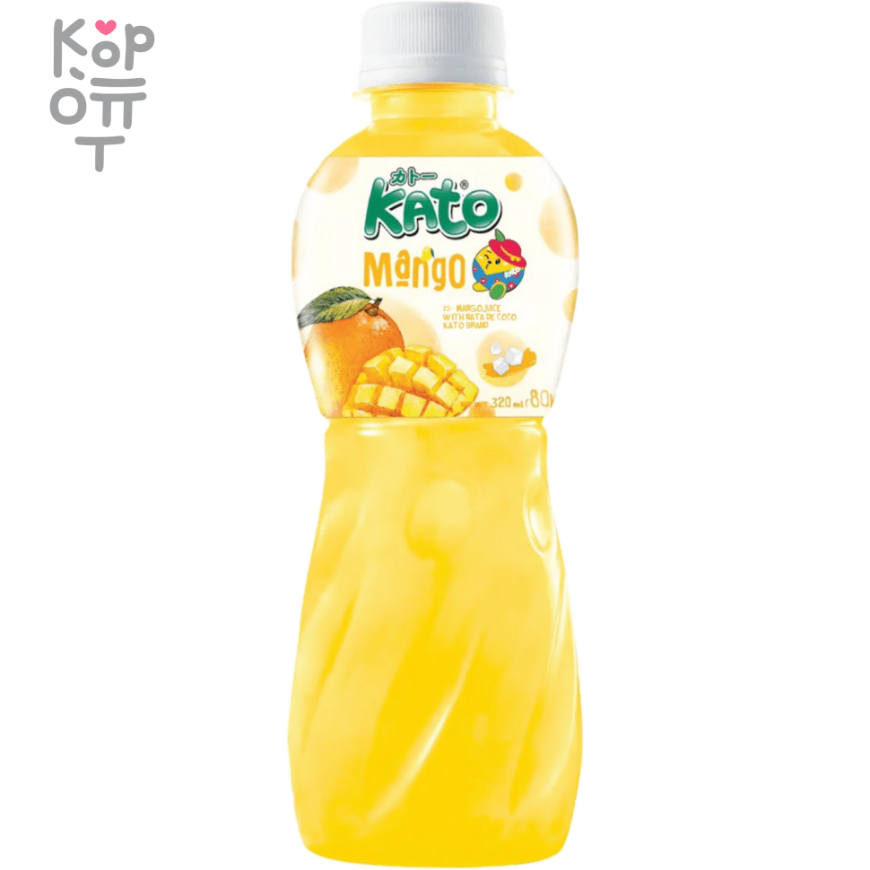 Kato Mango - Напиток с манго и кокосовой мякотью 320мл. по цене 2 075 руб.  в интернет магазине Корейские товары для всей семьи(КорОпт)