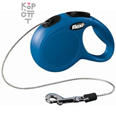 flexi рулетка New Classic XS (до 8 кг) 3 м трос синяя