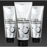 Elizavecca Milky Piggy Elastic Pore Cleansing Foam - Черная пенка для умывания с дрвесным углем и растительными экстрактами, 120 мл
