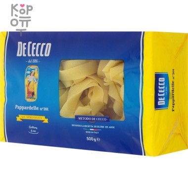 De Cecco - Паста паппарделле №201 500г.  — Корейские товары для всей семьи(КорОпт)