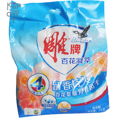 DIAO - Концентрированый стиральный порошок для белого и цветного белья , бесфосфатный, с цветочным ароматом 1кг. — Корейские товары для всей семьи(КорОпт)