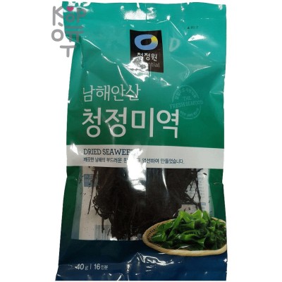 Морская капуста для супов и салатов "Daesang Dried Seaweed" 40гр. (16 порций)