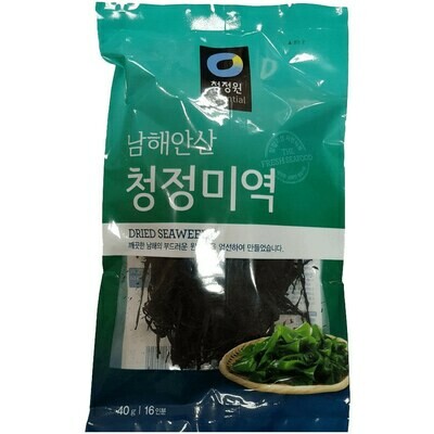Daesang Dried Seaweed — Морская капуста для супов и салатов, 40 г. (16 порций)