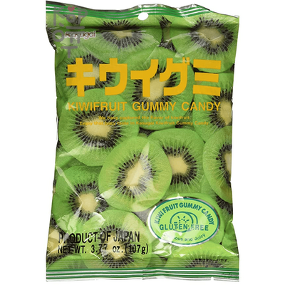 Мармелад жевательный со вкусом киви Kasugai kiwifruit gummy candy, 107гр.