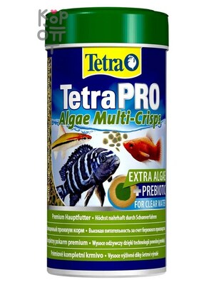Корм Tetra Pro Algae Crisps для всех видов рыб в чипсах 250мл.