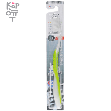 EQ MaxON Wellbeing - Зубная щетка для детей от 7 лет со сверхтонкими щетинками двойной высоты и противоскользящей ручкой (с ионами серебра, мягкая) — Корейские товары для всей семьи(КорОпт)