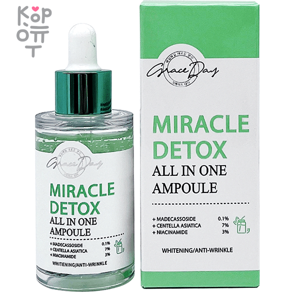 Grace Day Miracle All in One Ampoule - Ампульная сыворотка - концентрат для всех типов кожи 50мл., купить с доставкой на дом фото 1 &mdash; Корейские товары для всей семьи(КорОпт)
