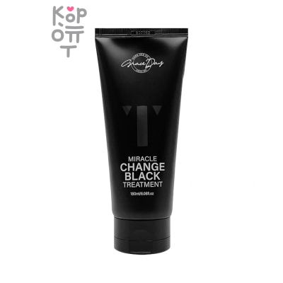 Grace Day Miracle Change Black Treatment - Тонирующая, восстанавливающая черная маска для волос 180мл.