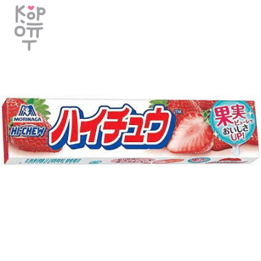 Конфеты жевательные со вкусом клубники, Morinaga, 55гр. &mdash; Корейские товары для всей семьи(КорОпт)