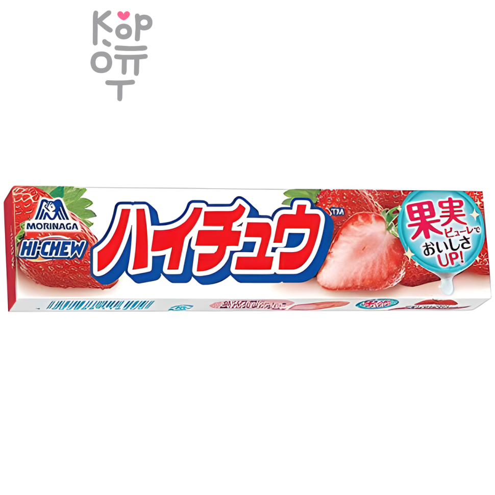 Конфеты жевательные со вкусом клубники, Morinaga, 55гр.