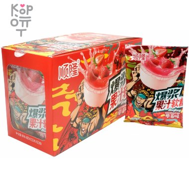Жевательные конфеты Baojiang Candy Сэндвич со вкусом Клубники &mdash; Корейские товары для всей семьи(КорОпт)