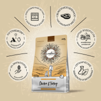 CRAFTIA NATURA Сухой корм для взрослых собак средних и крупных пород из Курицы и Индейки. 