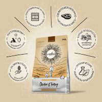 CRAFTIA NATURA Сухой корм для взрослых собак средних и крупных пород из Курицы и Индейки. 