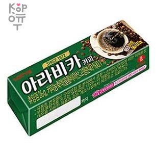LOTTE ARABICA COFFEE 1000 - Жевательная резинка с насыщенным вкусом Кофе, 26 гр. — Корейские товары для всей семьи(КорОпт)