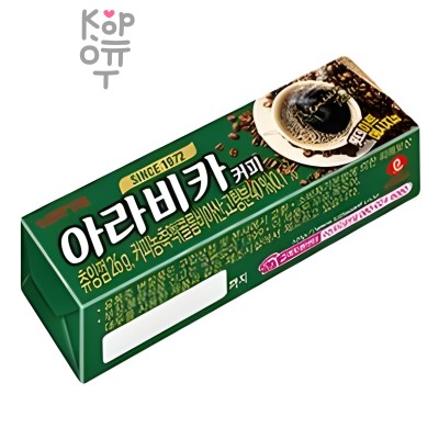 LOTTE ARABICA COFFEE 1000 - Жевательная резинка с насыщенным вкусом Кофе, 26гр.