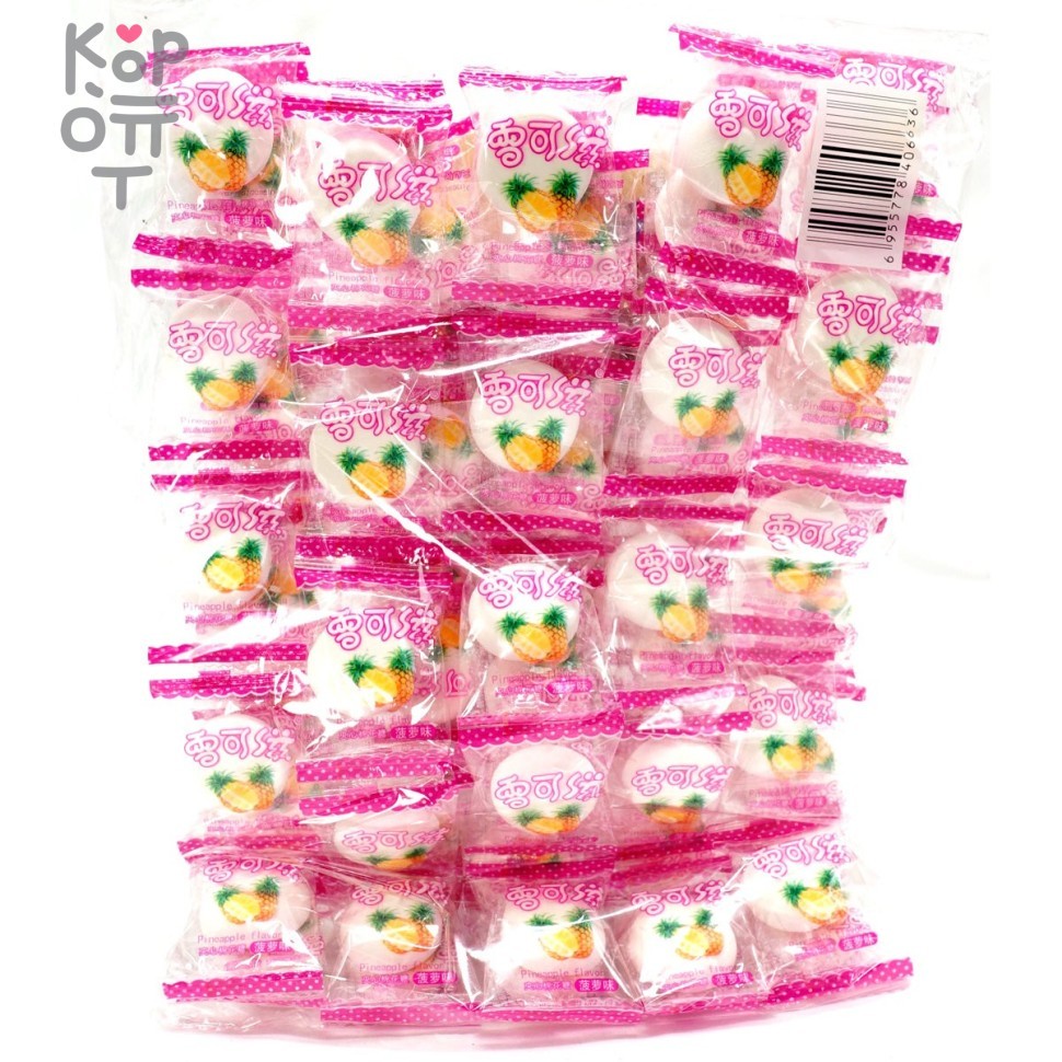 Маршмеллоу Jinjiang с Ананасовой начинкой, купить с доставкой на дом фото 1 — Корейские товары для всей семьи(КорОпт)