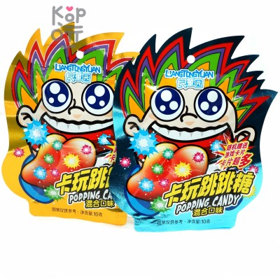 Конфеты Шипучка Popping Candy Mix Flavor - Шипучка - взрывашка со вкусом фруктов, на ленте + переводилка