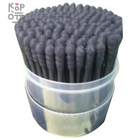 Gel Corporation Black Spiral Ватные палочки косметологические (150 бумажных черных ватных палочек)