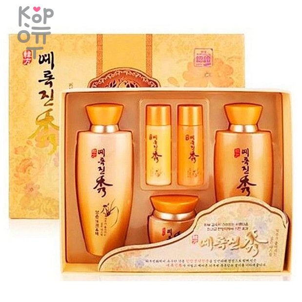 Jigott Yerokjinsu 3 Set - Набор увлажняющий с экстрактом Хайюттюнии, купить с доставкой на дом ​Серия Yerokjinsu Oriental содержит экстракты знаменитых корейских трав (женьшеня, хауттюйнии сердцевидной, дудника лекарственного), которые традиционно использовались в императорские времена в Южной Корее для изготовления косметических средств.