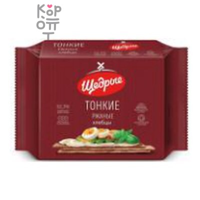 Ориент Продактс — Хлебцы ржаные тонкие "ЩЕДРЫЕ", 170 г