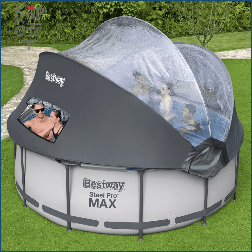 Каркасный бассейн Bestway Steel Pro MAX Frame Pool модель 5619N, 366х100см(9150л.), купить с доставкой на дом фото 1 — Корейские товары для всей семьи(КорОпт)