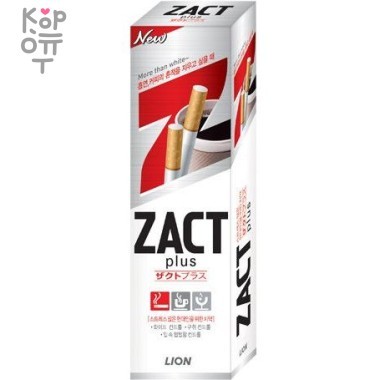 CJ LION Zact Lion - Зубная паста для курящих, отбеливание, 150гр. — Корейские товары для всей семьи(КорОпт)