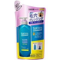 KAO Success Success Smooth Wash Extra Cool - Мужской шампунь-кондиционер для глубокого очищения кожи головы и удаления шелушения «Гладкость и охлаждение 2в1»