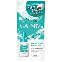 Mandom Gatsby Facial Wash Moisture Whip - Увлажняющий мусс для умывания для жирной и проблемной кожи 