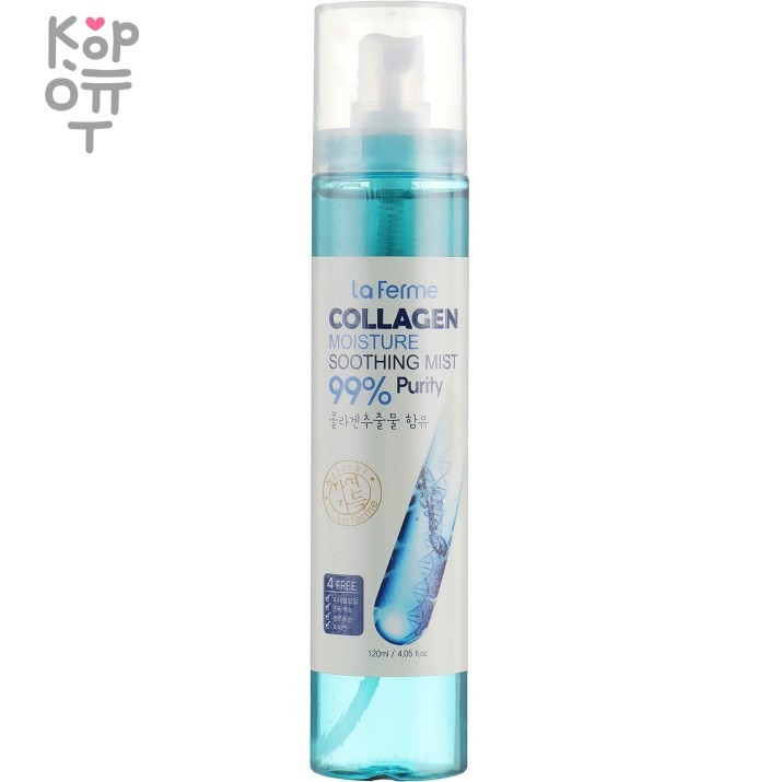 Farm Stay La Ferme Moisture Soothing Mist - Успокаивающий мелкодисперсный мист для кожи лица, 120мл., купить с доставкой на дом Среди множества косметических средств мист занимает особое место, так как его можно применять и утром, и вечером, и в течение дня – по мере необходимости. Достаточно всего несколько секунд, чтобы освежить кожу лица.