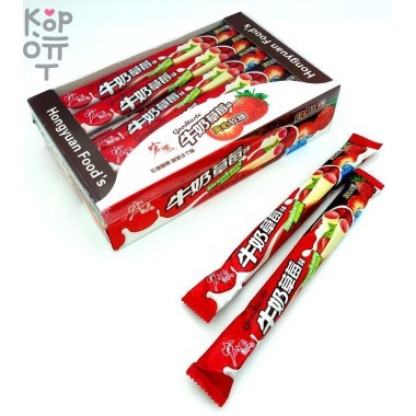 Тянучка со вкусом клубники и молока Goodtaste, 480гр. &mdash; Корейские товары для всей семьи(КорОпт)