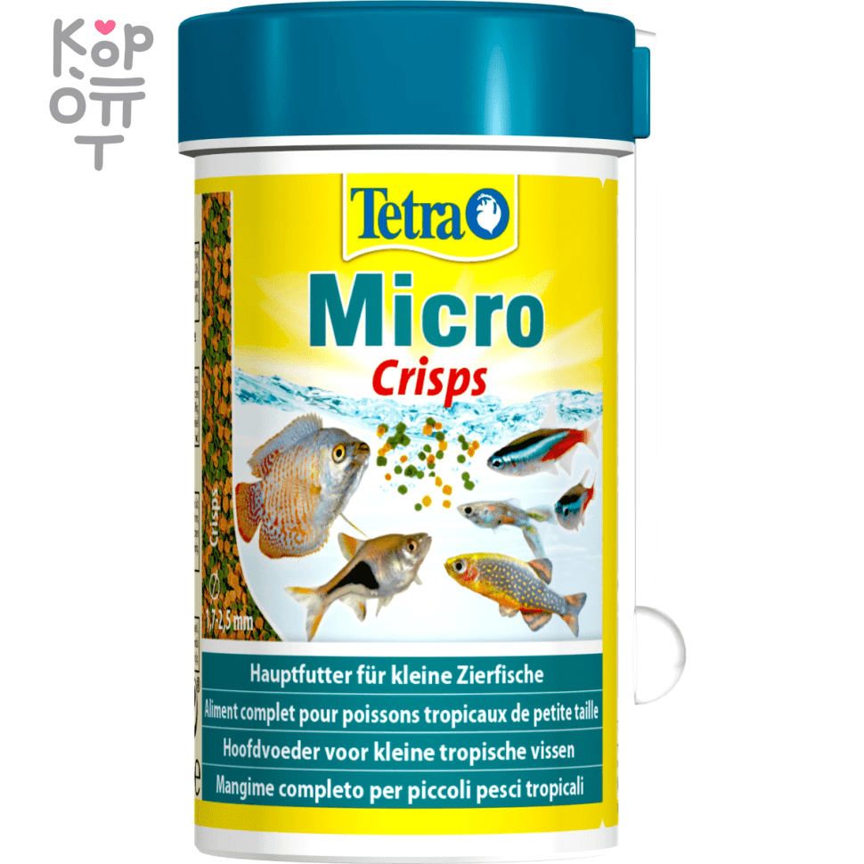 Tetra Micro Crisps корм для мелких видов рыб 100 мл, купить с доставкой на дом фото 1 &mdash; Корейские товары для всей семьи(КорОпт)