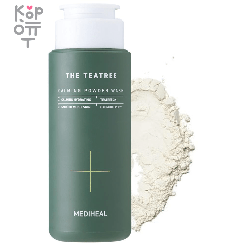 Mediheal The Teatree Calming Powder Wash - Успокаивающая энзимная пудра для лица с экстрактом Чайного Дерева 50гр., купить с доставкой на дом фото 1 &mdash; Корейские товары для всей семьи(КорОпт)