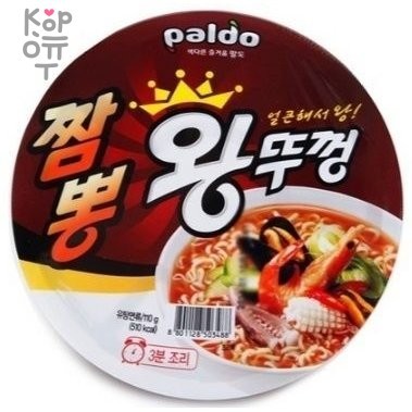 Paldo Чампонг Вантуккон - Лапша быстрого приготовления со вкусом морепродуктов 110гр.*18шт.   фото 1 &mdash; Корейские товары для всей семьи(КорОпт)