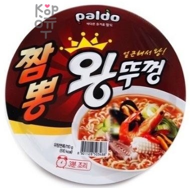 Paldo Чампонг Вантуккон - Лапша быстрого приготовления со вкусом морепродуктов 110гр.*18шт.  