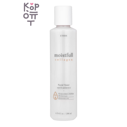 Etude Facial Toner Moistfull Collagen - Тонер для лица увлажняющий с коллагеном, 200 мл