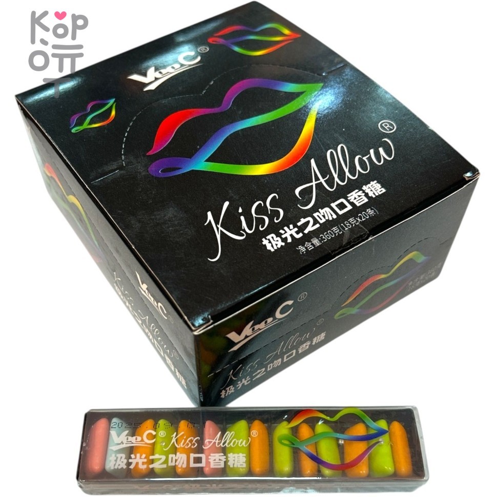 Жевательная резинка Kiss Allow, купить с доставкой на дом фото 1 &mdash; Корейские товары для всей семьи(КорОпт)