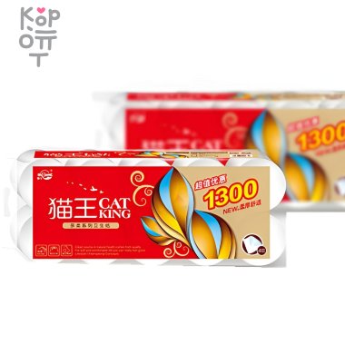 MaowWang - Бумага туалетная 10 рулонов, без втулки, 5 - ти слойная, размер листа 105*136, 108 листов. — Корейские товары для всей семьи(КорОпт)