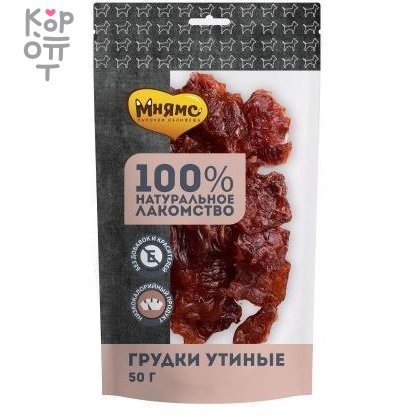 Мнямс лакомство для собак Грудки утиные 50г