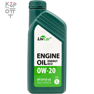 LIVCAR ENGINE OIL ENERGY ECO 0W20 API SP/GF-6A - Масло моторное синтетическое — Корейские товары для всей семьи(КорОпт)