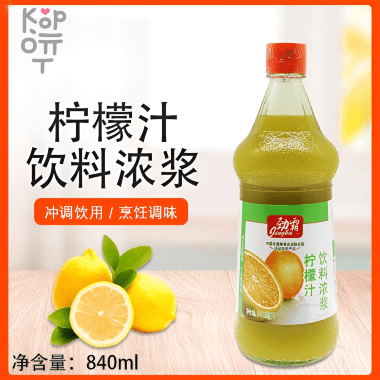 Qingba Lemon Juice - Концентрированный лимонный сок, 840мл. &mdash; Корейские товары для всей семьи(КорОпт)