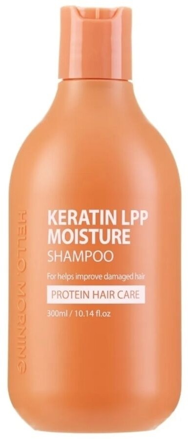 HELLO, Morning Keratin LPP Moisture Shampoo — Питательный увлажняющий шампунь с кератином, 300 миллилитров, 300 г
