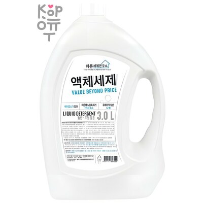 Жидкое средство для стирки "Good Detergent Laboratory" (с ферментами, содой и растительными экстрактами) 3л.