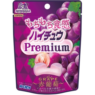 Morinaga Hi-Chew Premium Конфеты жевательные со вкусом красного винограда, 35 г